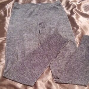 No Boundaries Medium Gray Leggings Soft Knit Full Length